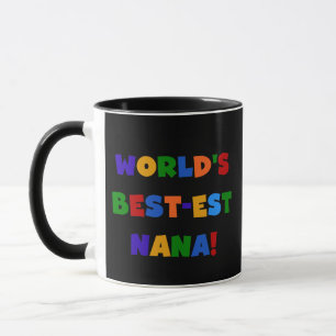 Beste Oma der Welt Geschenke in hellen Farben Tasse