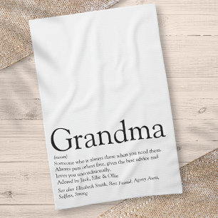 Beste Oma der Welt, Großmutter Definition Geschirrtuch