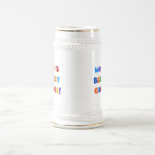 Beste Oma der Welt in hellen Farben Bierglas (Mittel)