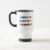 Beste Oma der Welt in hellen Farben Reisebecher (Links)