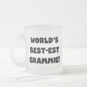 Beste Oma der Welt Schwarz- oder Weiß-Geschenke Mattglastasse (Links)