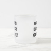 Beste Oma der Welt Schwarz- oder Weiß-Geschenke Mattglastasse (Mittel)