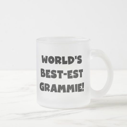 Beste Oma der Welt Schwarz- oder Weiß-Geschenke Mattglastasse (Rechts)