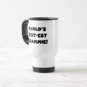 Beste Oma der Welt Schwarz- oder Weiß-Geschenke Reisebecher (Vorderseite Links)