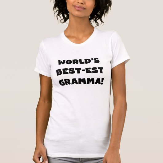 Beste Oma der Welt Schwarz oder Weiß T-Shirt (Vorderseite)