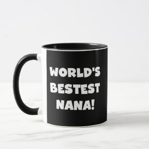 Beste Oma der Welt Schwarz-Weiß-T-Shirts Tasse