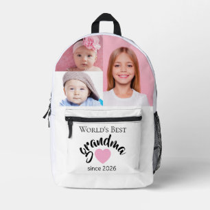 Beste Oma der Welt seit Jahr 3 Foto Cute Bedruckter Rucksack