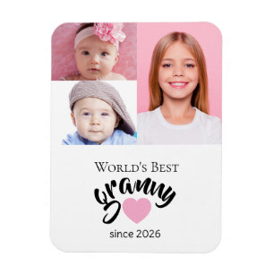Beste Oma der Welt seit Jahr 3 Foto Cute  Magnet