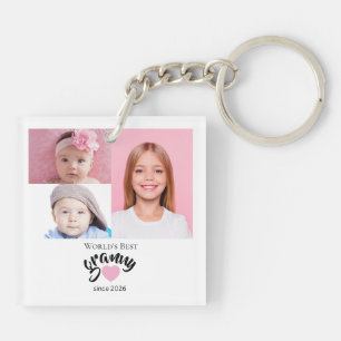 Beste Oma der Welt seit Jahr 3 Foto Cute  Schlüsselanhänger