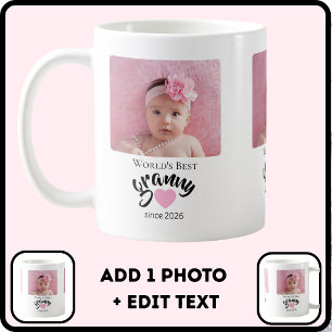 Beste Oma der Welt seit Jahr Foto Cute Kaffeetasse