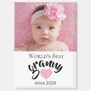 Beste Oma der Welt seit Jahr Foto Cute Magnet
