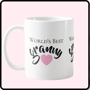 Beste Oma der Welt Süßes Herz Weiß Elegant Kaffeetasse