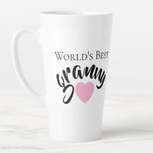 Beste Oma der Welt Süßes Herz Weiß Elegant Milchtasse