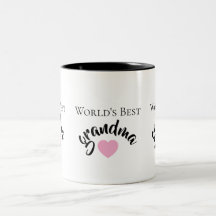 Beste Oma der Welt Süßes Herz Weiß Elegant