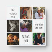 Beste Oma, die wir jemals Liebe Oma Foto Collage Fotoplatte (Vorderseite)