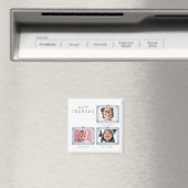 Beste Oma Est Benutzerdefiniertes Datum 3 Foto Cut Magnet (In Situ (Geschirrspüler))