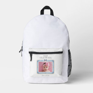 Beste Oma Est Benutzerdefiniertes Datum Foto Cute Bedruckter Rucksack