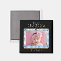 Beste Oma Est Benutzerdefiniertes Datum Foto Cute 