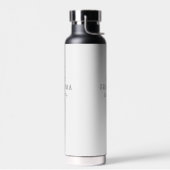 Beste Oma Est Benutzerdefiniertes Datum Minimalist Trinkflasche (Links)