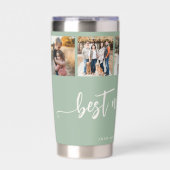 Beste Oma ever 5 Foto-Collage personalisiert  Thermobecher (Vorderseite)