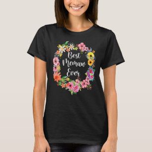 Beste Oma Ever Damen Floral Dekoration Oma T-Shirt