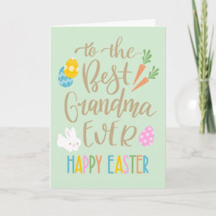 Beste Oma Ever Happy Easter Typographie Karte