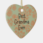 Beste Oma ever Keramik Ornament (Rechts)