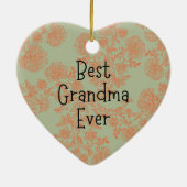 Beste Oma ever Keramik Ornament (Hinten)