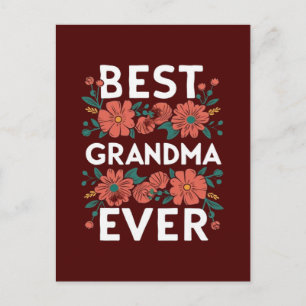 Beste Oma ever Postkarte