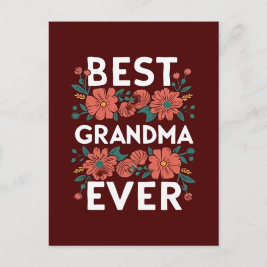 Beste Oma ever Postkarte (Vorderseite)