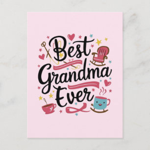 Beste Oma ever Postkarte