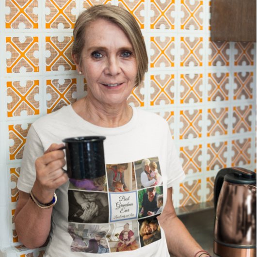 Beste Oma-Foto-Collage für benutzerdefinierten Tex T-Shirt