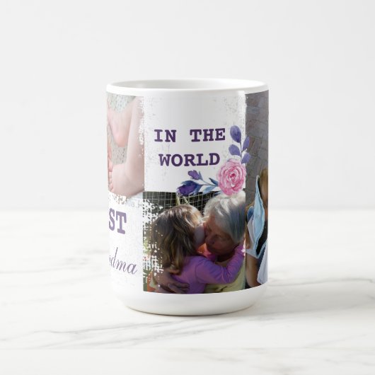 Beste Oma-Foto-Collage Kaffeetasse (Mittel)