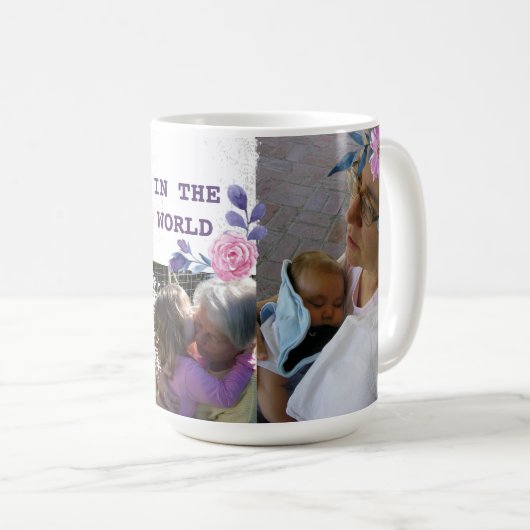 Beste Oma-Foto-Collage Kaffeetasse (VorderseiteRechts)