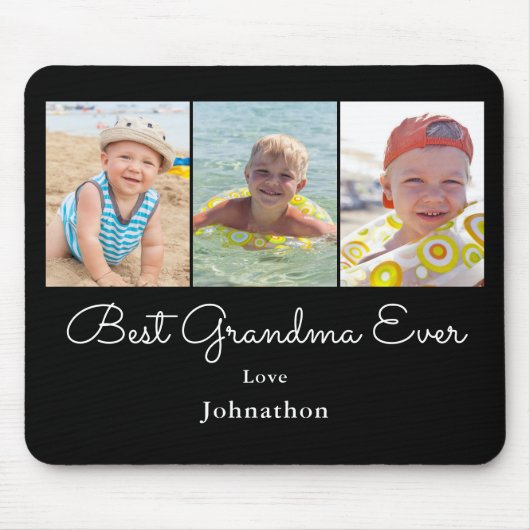 Beste Oma Foto Collage Mousepad (Vorne)