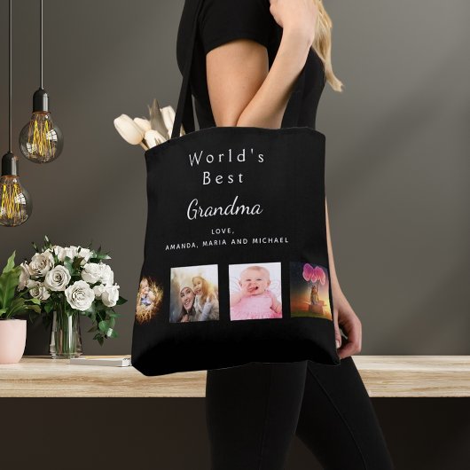 Beste Oma-Foto-Collage Tasche