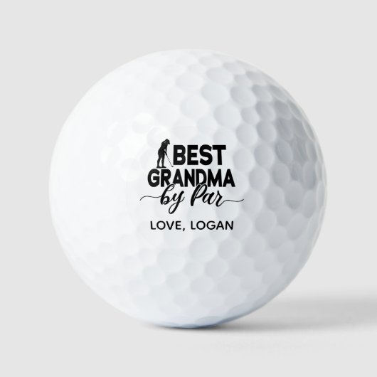 Beste Oma für Par Simple & Custom Text Golfball (Vorderseite)