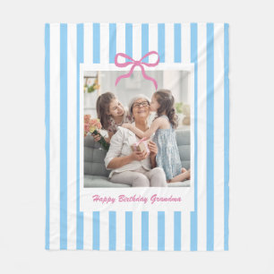 Beste Oma Geburtstagsgeschenk Individuelle Foto-St Fleecedecke