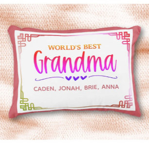 Beste Oma-Geschenk! Personalisiert Dekokissen
