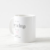 Beste Oma-Geschenk Personalisiert Kaffeetasse (Vorderseite Links)