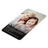 Beste Oma, Großmutter Definition Foto Magnet (Linke Seite)