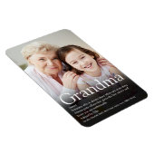 Beste Oma, Großmutter Definition Foto Magnet (Rechte Seite)