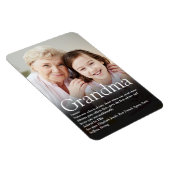 Beste Oma, Großmutter Definition Foto Magnet (Rechte Seite)
