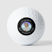 Beste Oma Großmutter jedes Foto Golfball (Vorderseite)