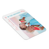 Beste Oma im Universum - Coral & Blue Foto Magnet (Rechte Seite)