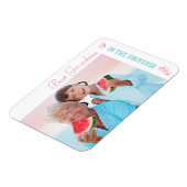 Beste Oma im Universum - Coral & Blue Foto Magnet (Linke Seite)