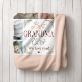 Beste Oma je 10 FotoCollage Fleecedecke