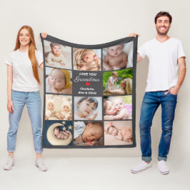 Beste Oma je 11-Foto Collage Fleecedecke