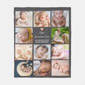 Beste Oma je 11-Foto Collage Fleecedecke (Vorderseite)