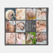 Beste Oma je 11-Foto Collage Fleecedecke (Vorderseite (Horizontal))